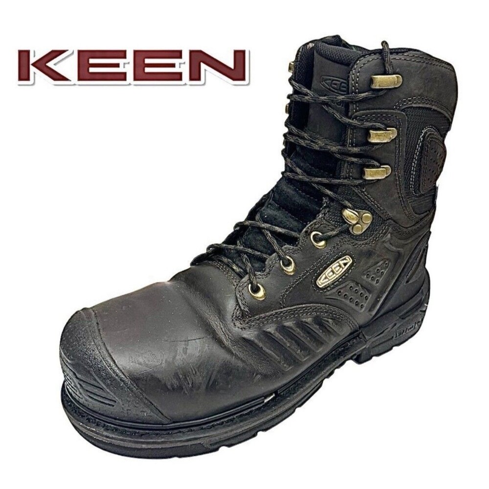 KEEN CSA Philadelphia+ 8” Insulated WP Carbon Fiber Toe Work Boots 9EE Black